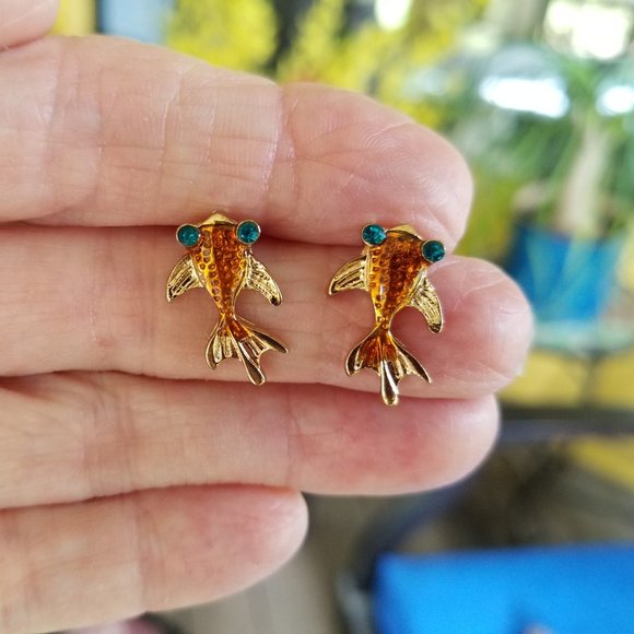 Betsey Johnson Jewelry - Betsey Johnson Goldfish Earrings - NWT